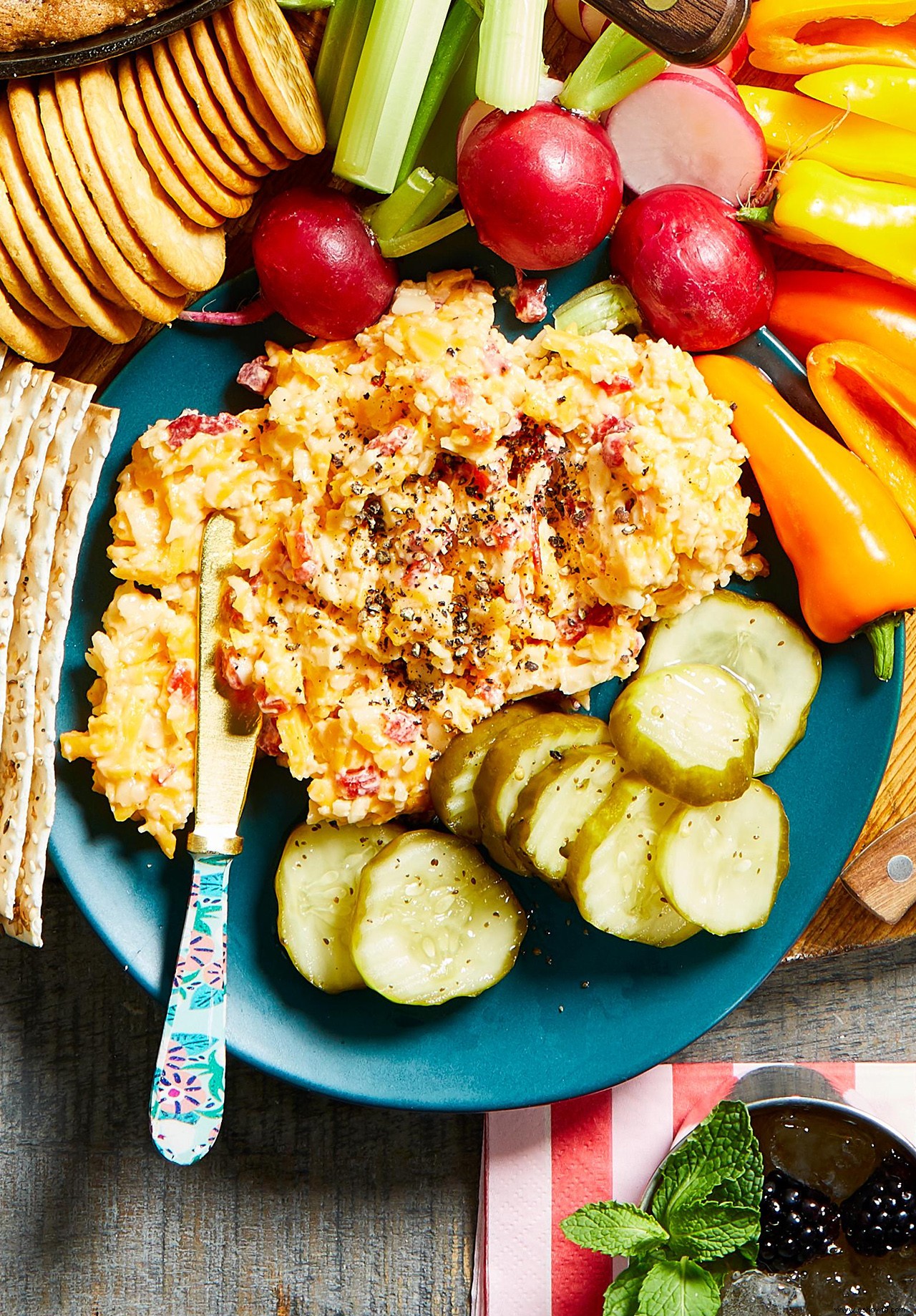 Dip De Queso Y Pimiento 