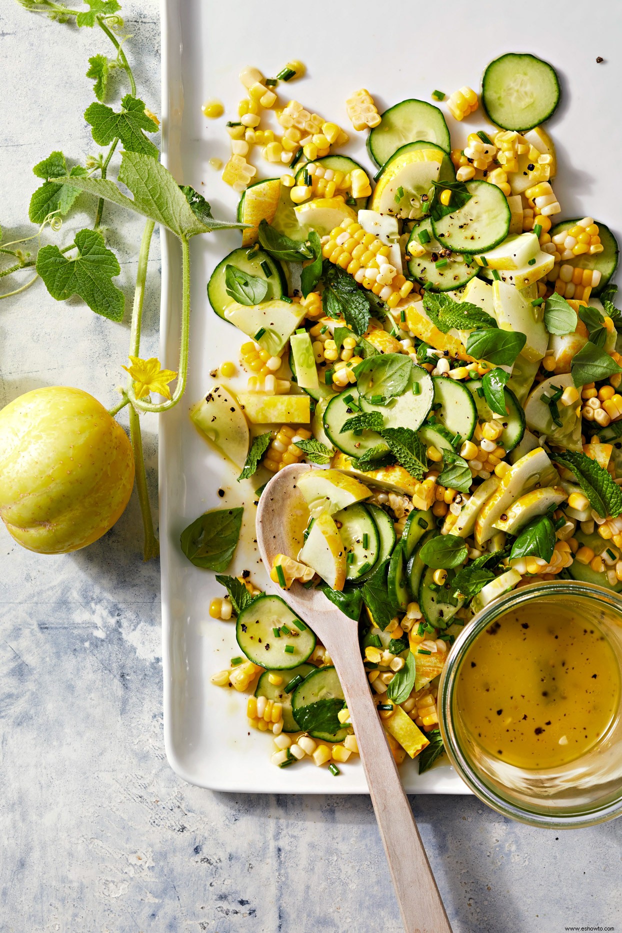 Ensalada De Pepino Y Maíz 