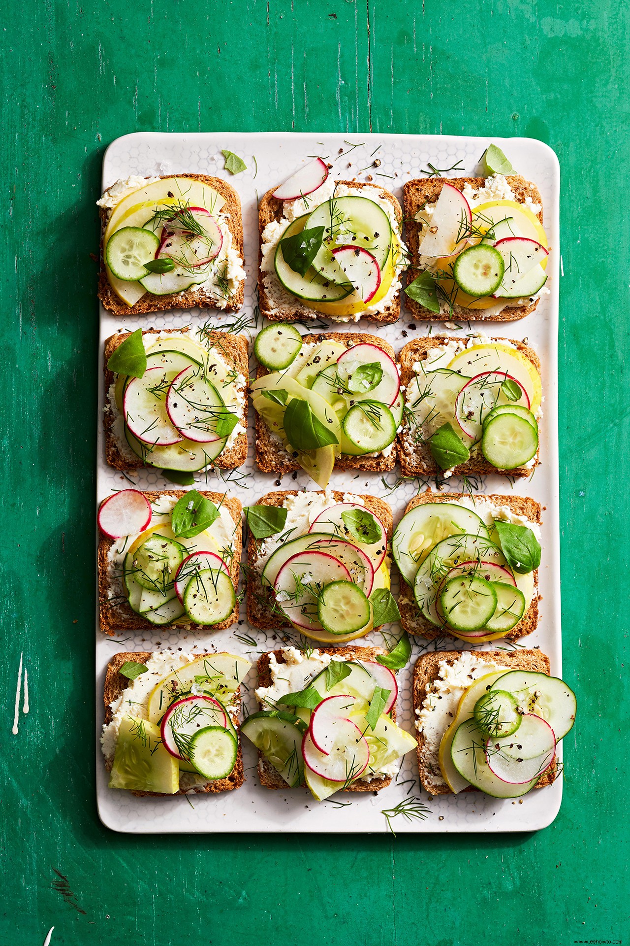 Sándwiches de té de pepino 