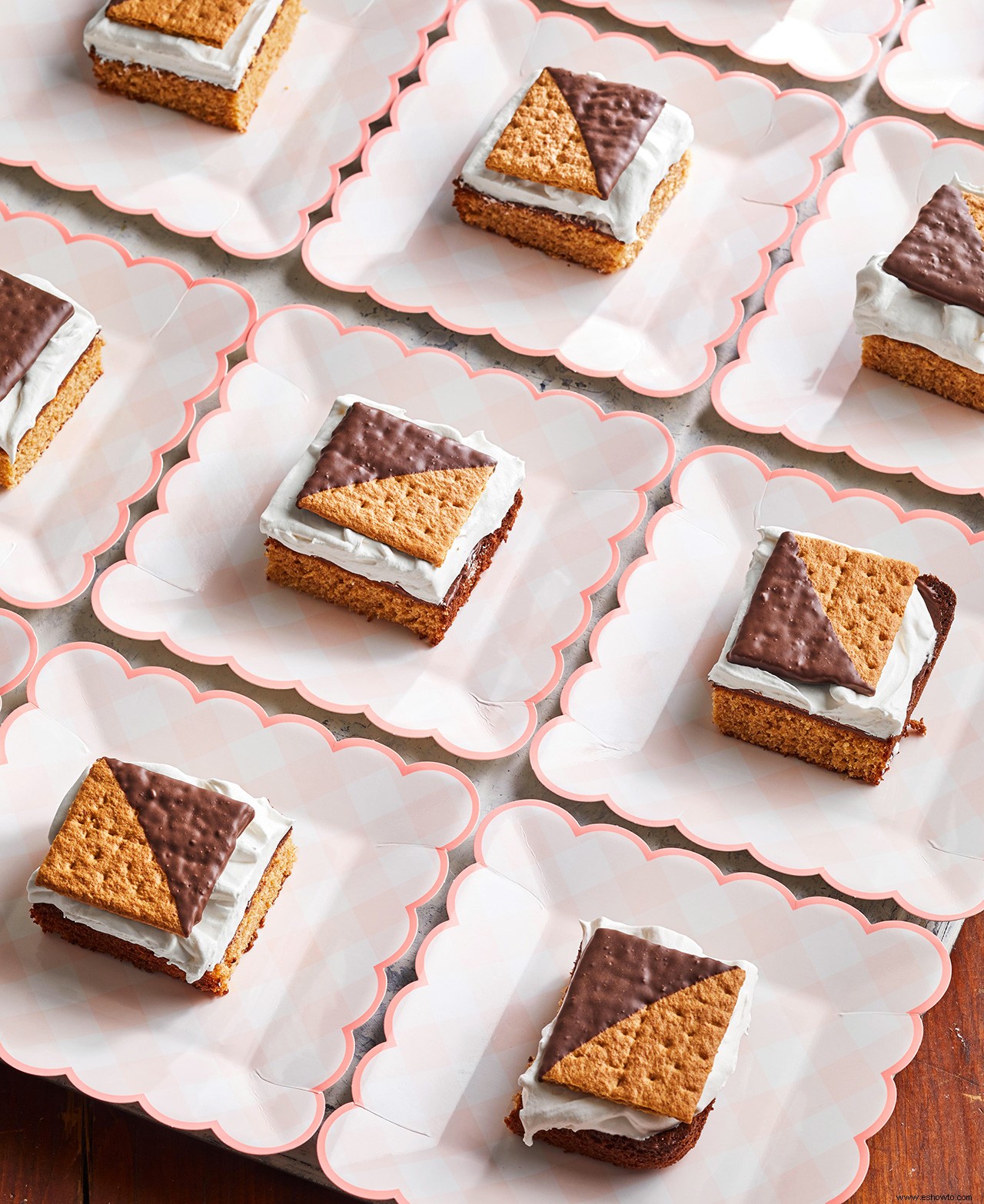 Pastel de galleta Smores Graham 