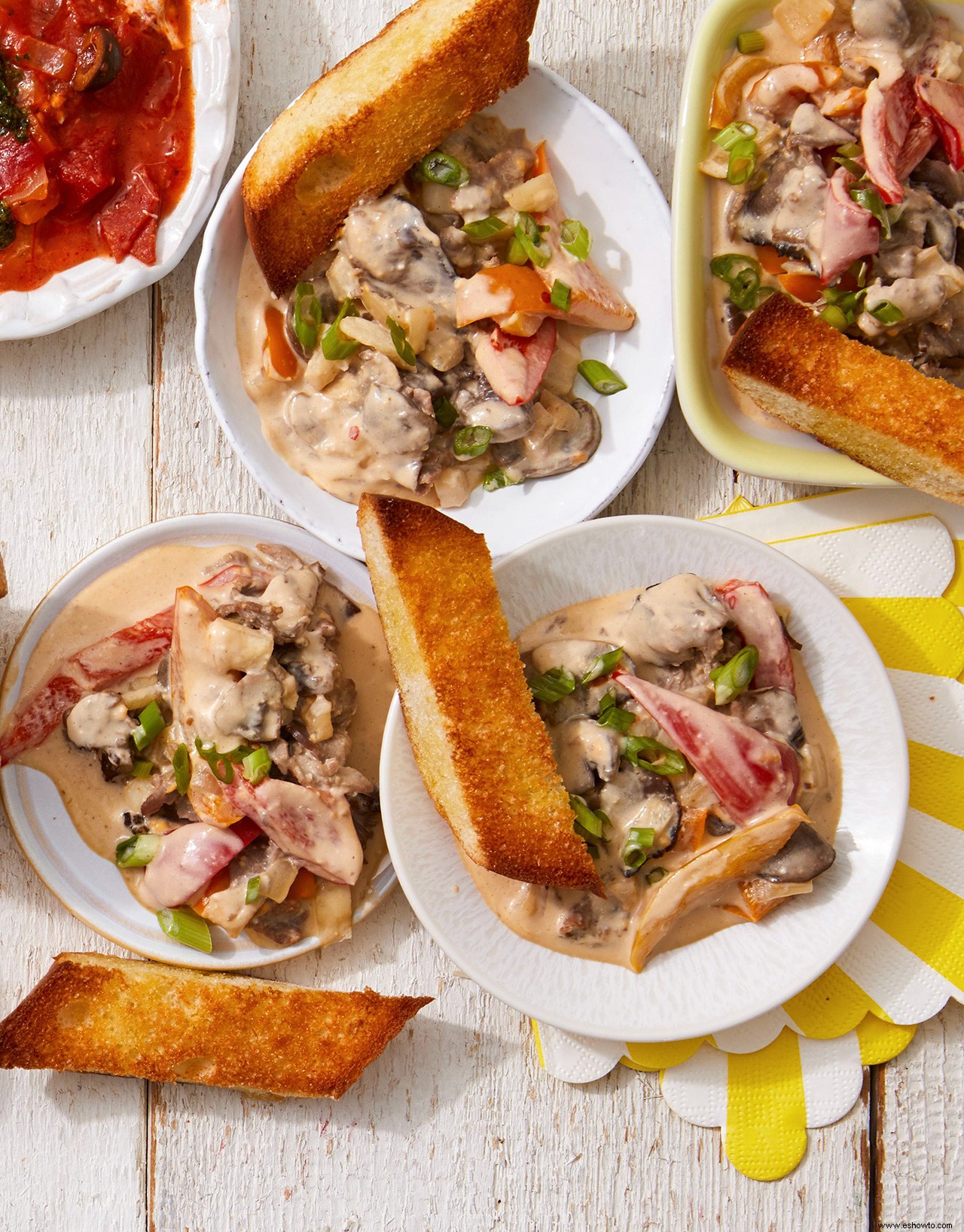 Dip de bistec con queso Philly en olla de cocción lenta 