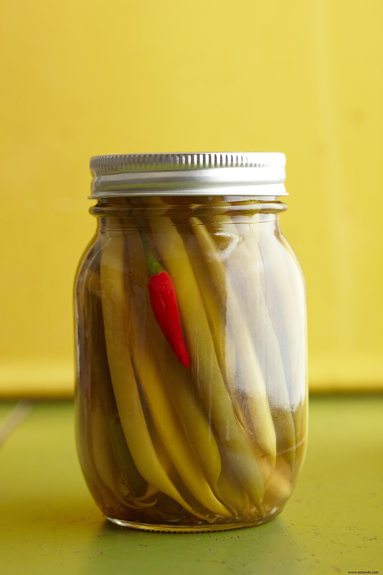 Judías verdes en escabeche picantes 