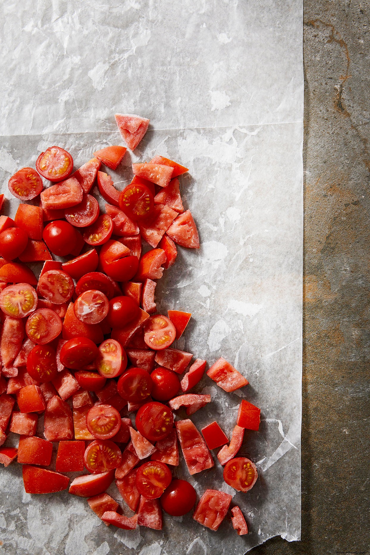 Tomates Congelados En Sartén 