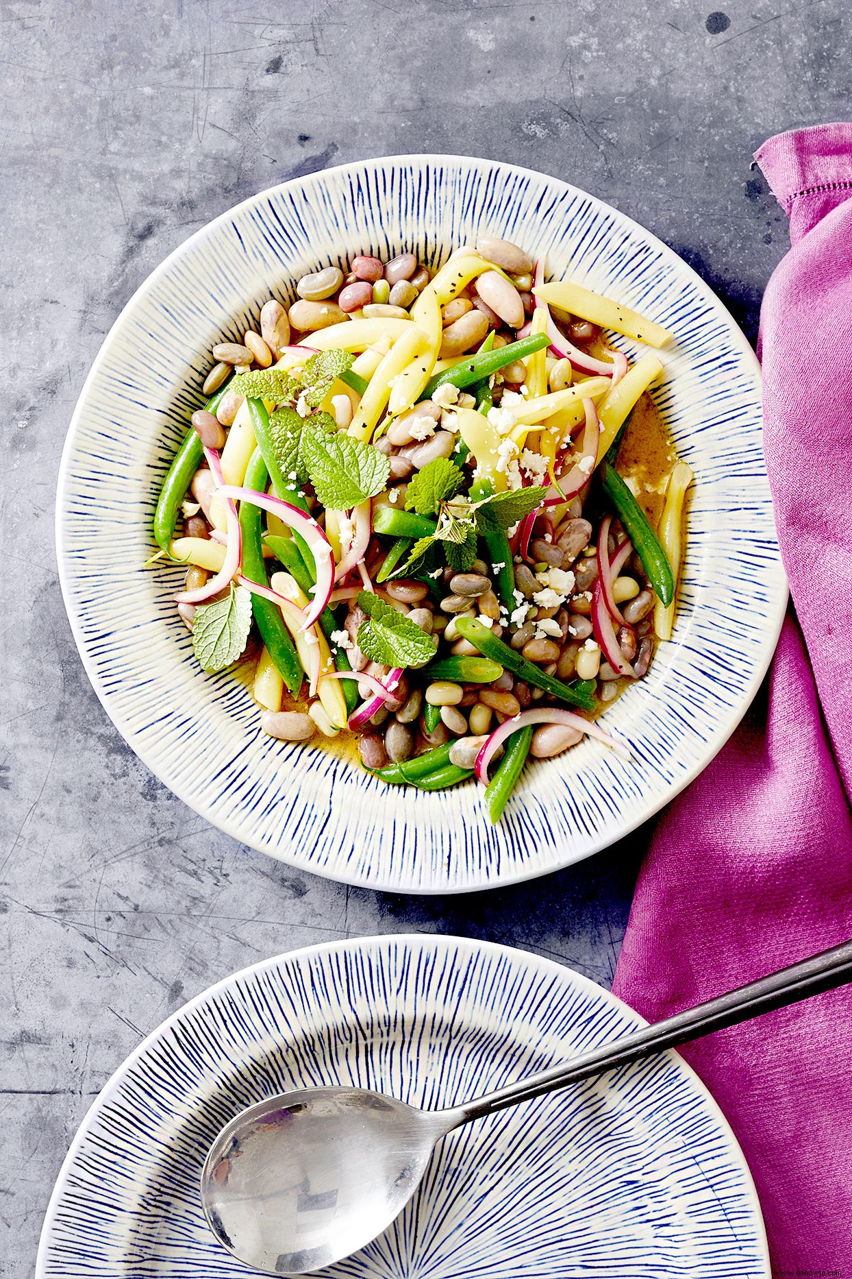 Ensalada Mediterránea De Tres Frijoles 