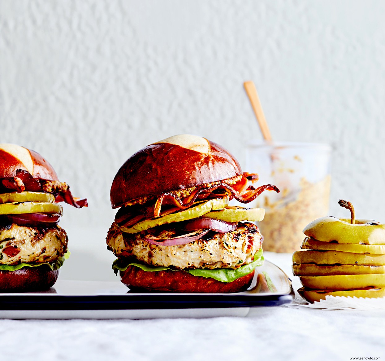 Hamburguesas De Pollo Y Manzana 