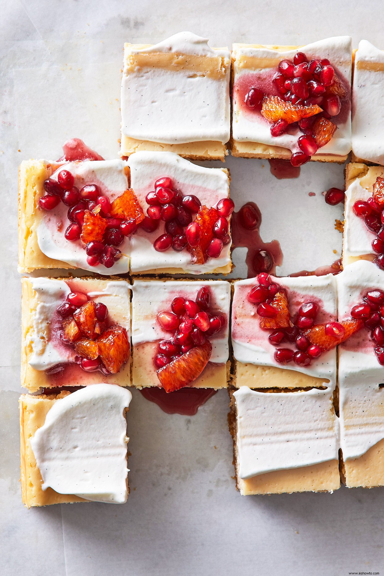 Cheesecake de arce con crema batida de vainilla 