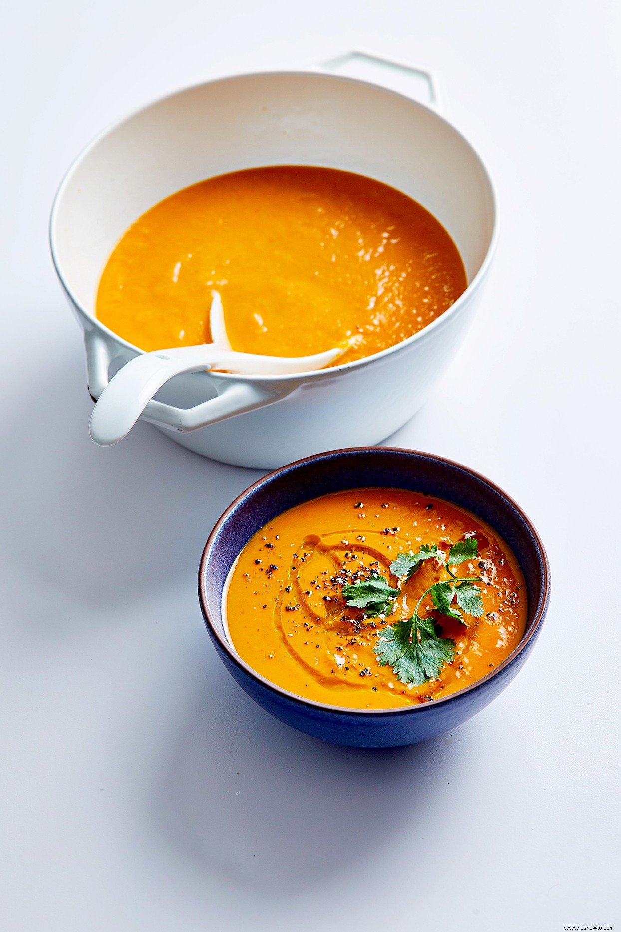 Sopa De Camote Al Curry Rojo Y Lima 