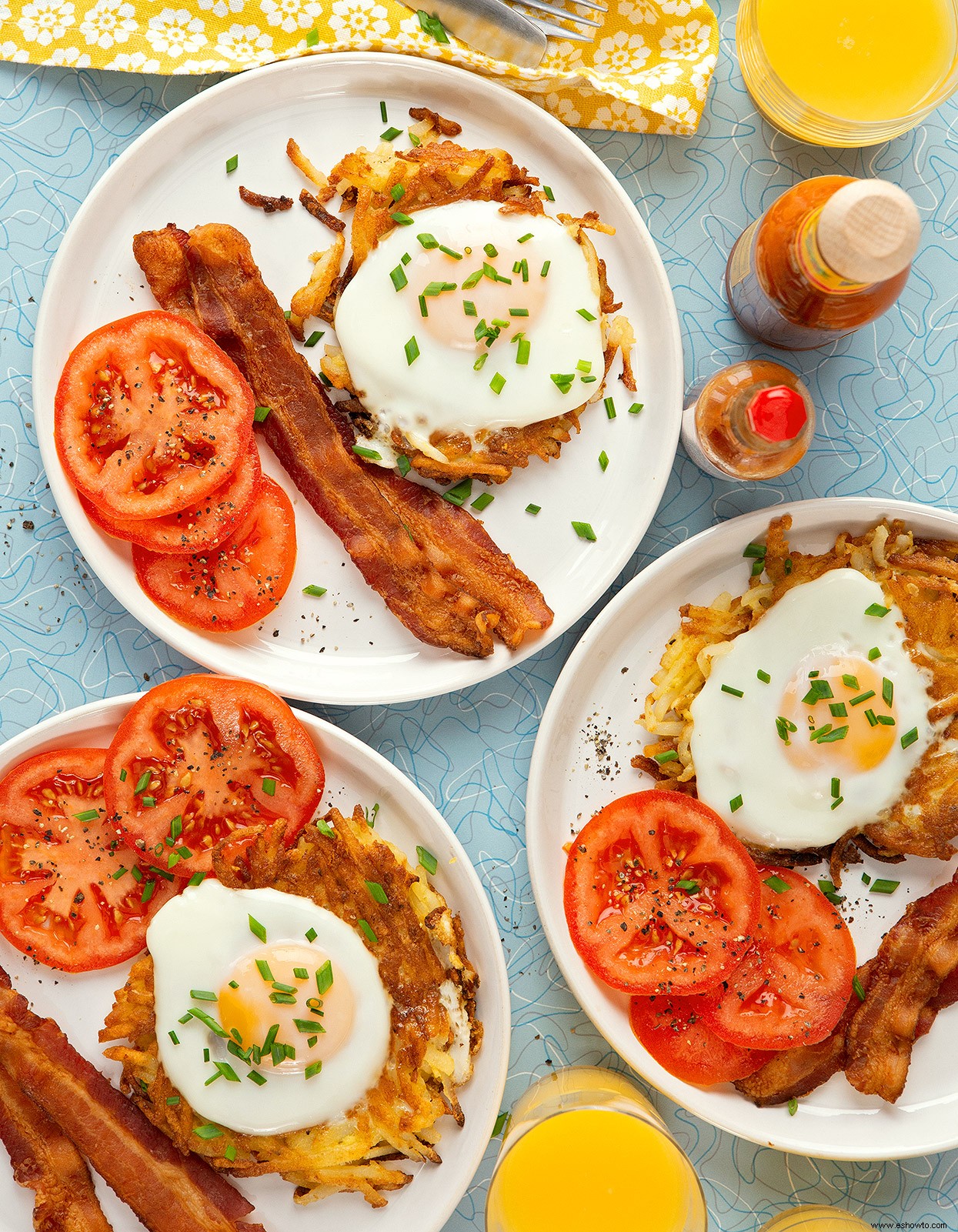 Hash Browns Huevo en un Agujero 