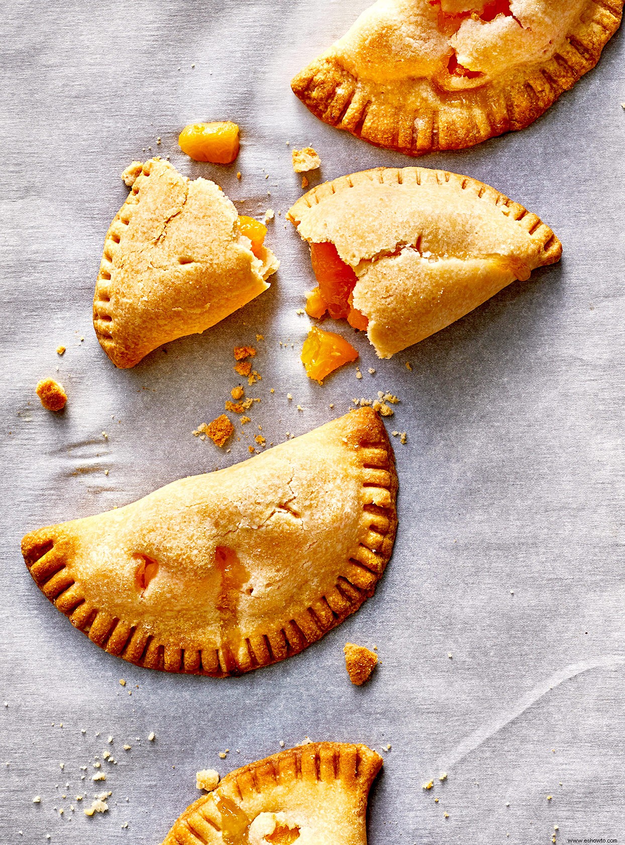 Pasteles de mano de melocotón Air-Fryer 