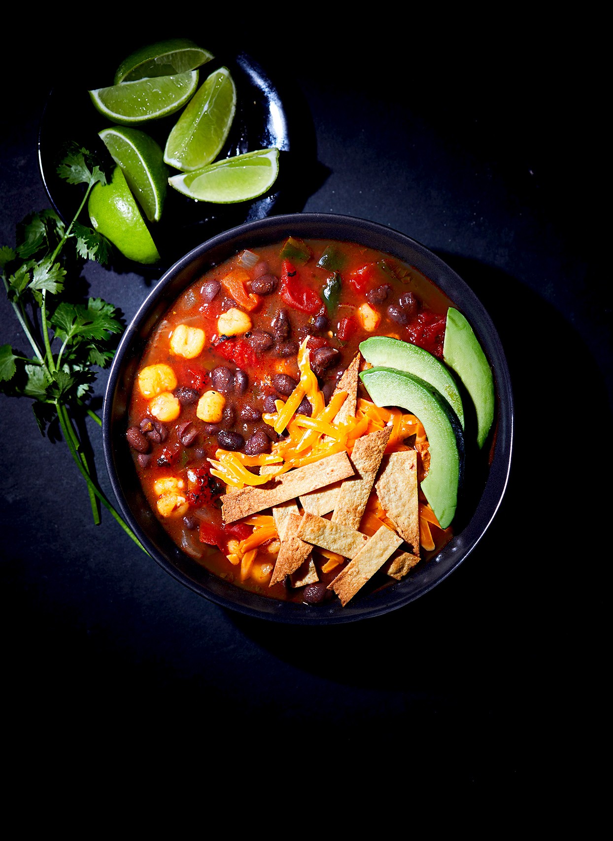 Sopa De Tortilla Y Frijoles 