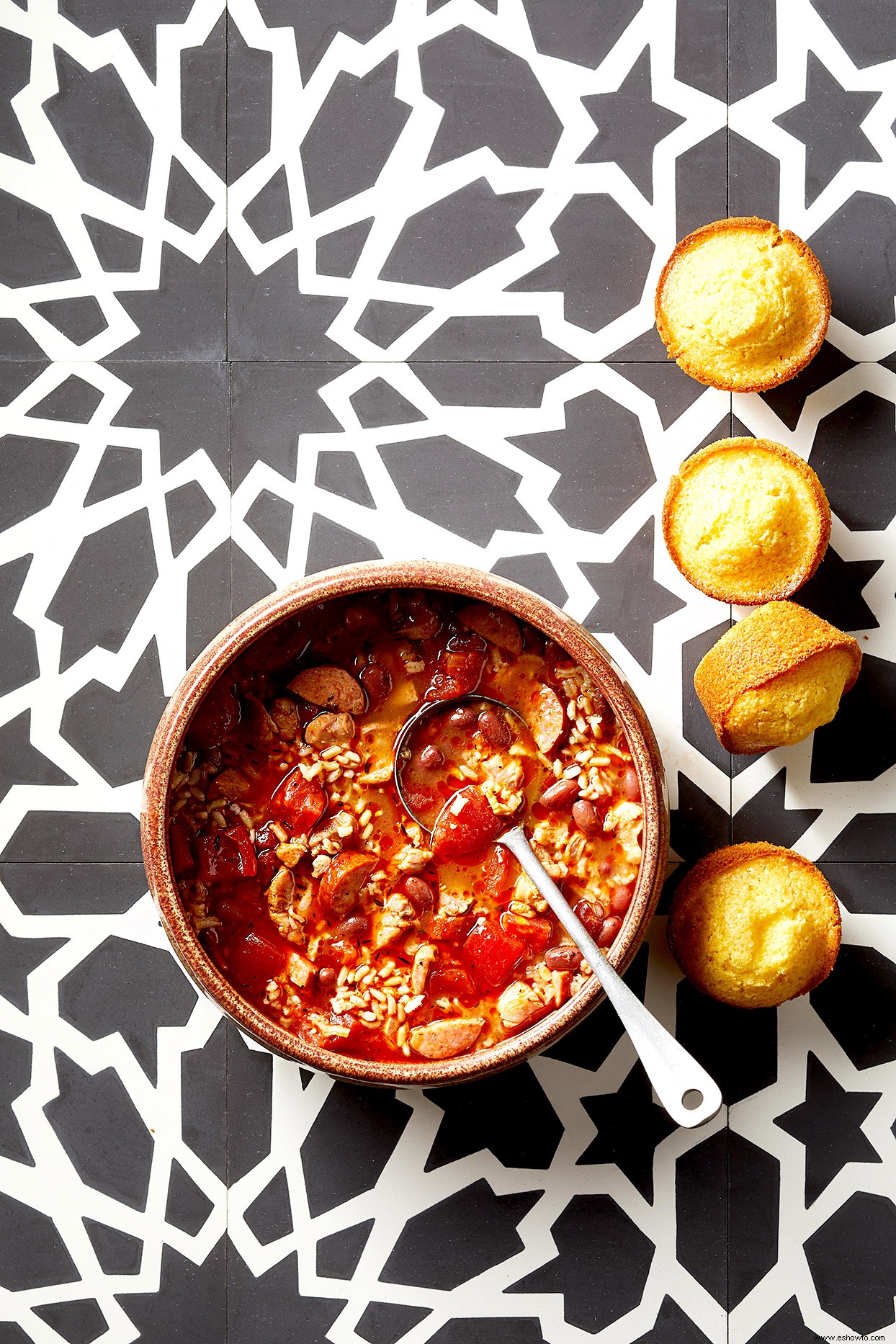 Sopa De Frijoles Rojos Y Arroz Con Pollo Cajún 