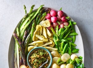 Verduras Escalfadas Con Relish De Nueces 