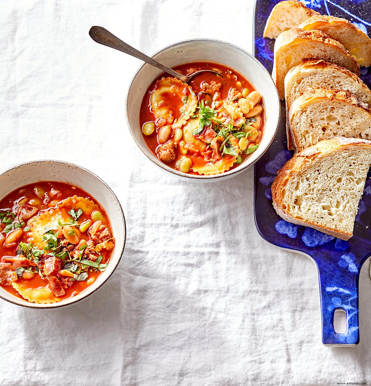 Raviolis y Fagioli 