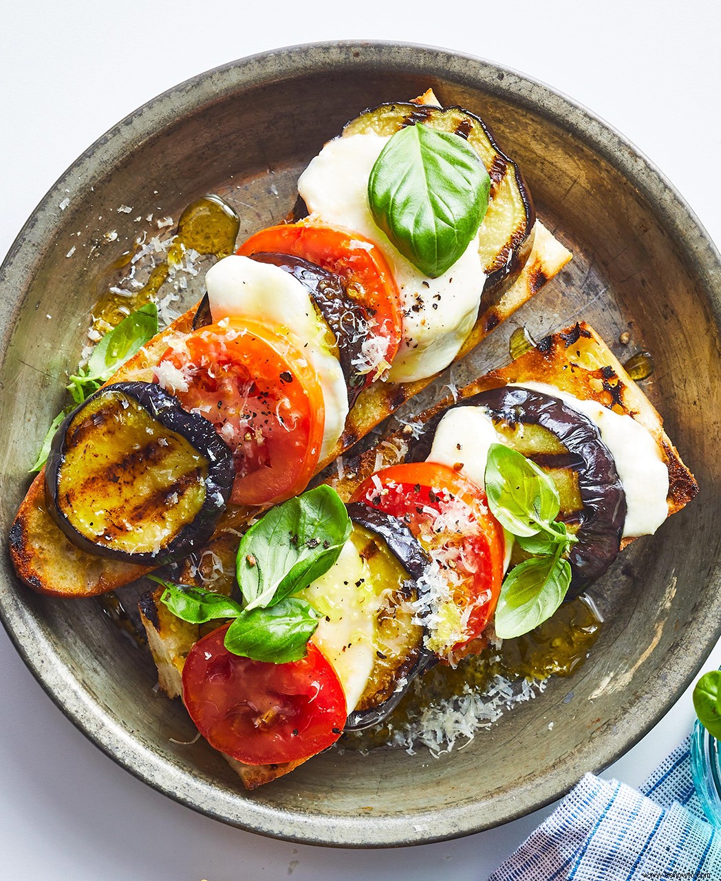 Tartines De Berenjenas A La Plancha 