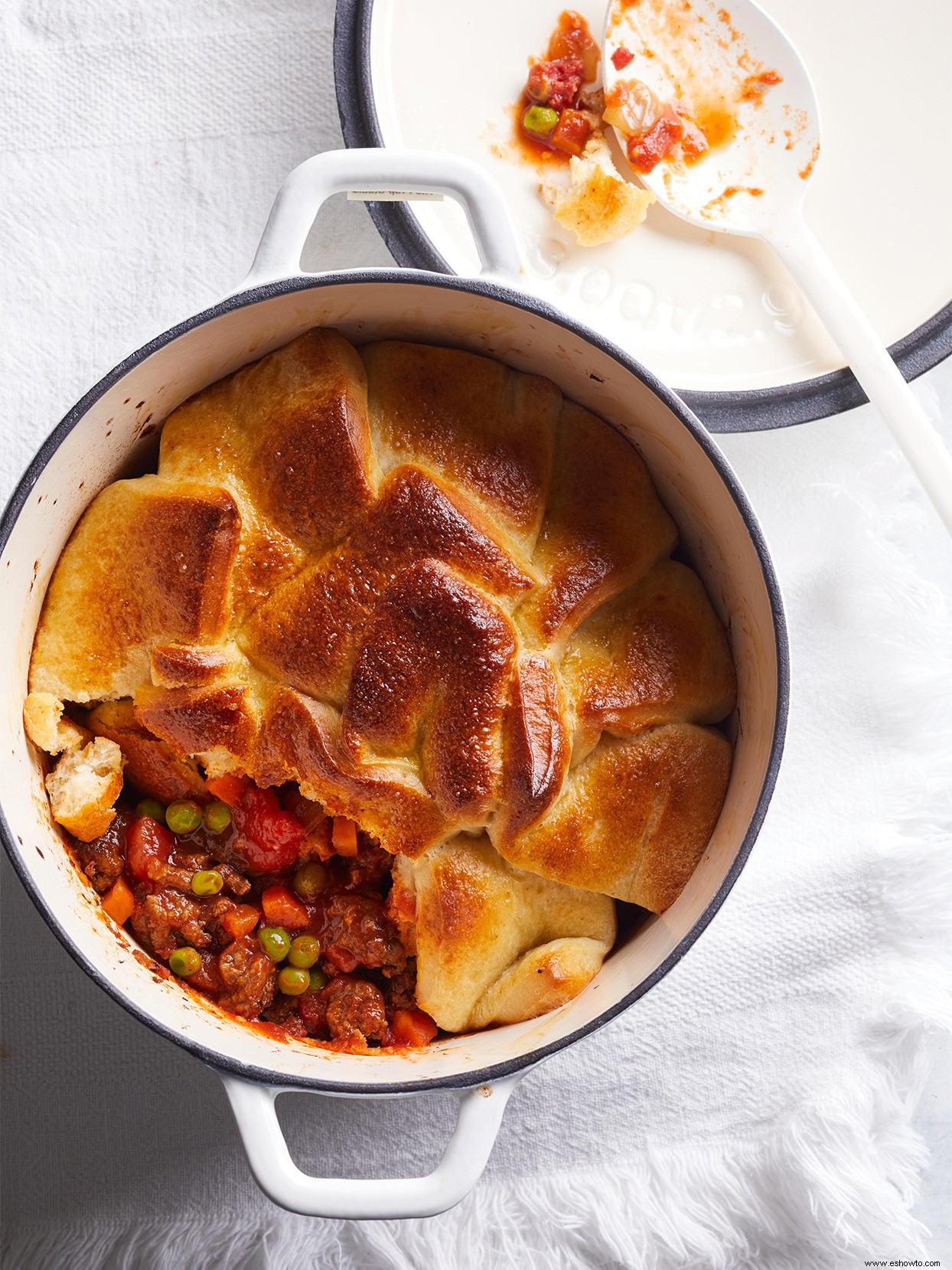 Pastel de verduras y carne de res 