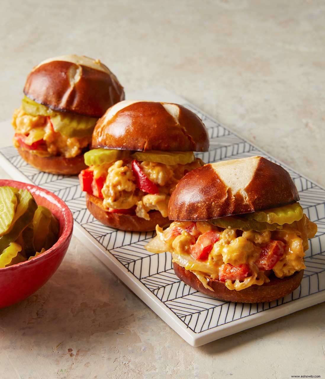 Deslizadores de pollo con queso Sloppy Joe 