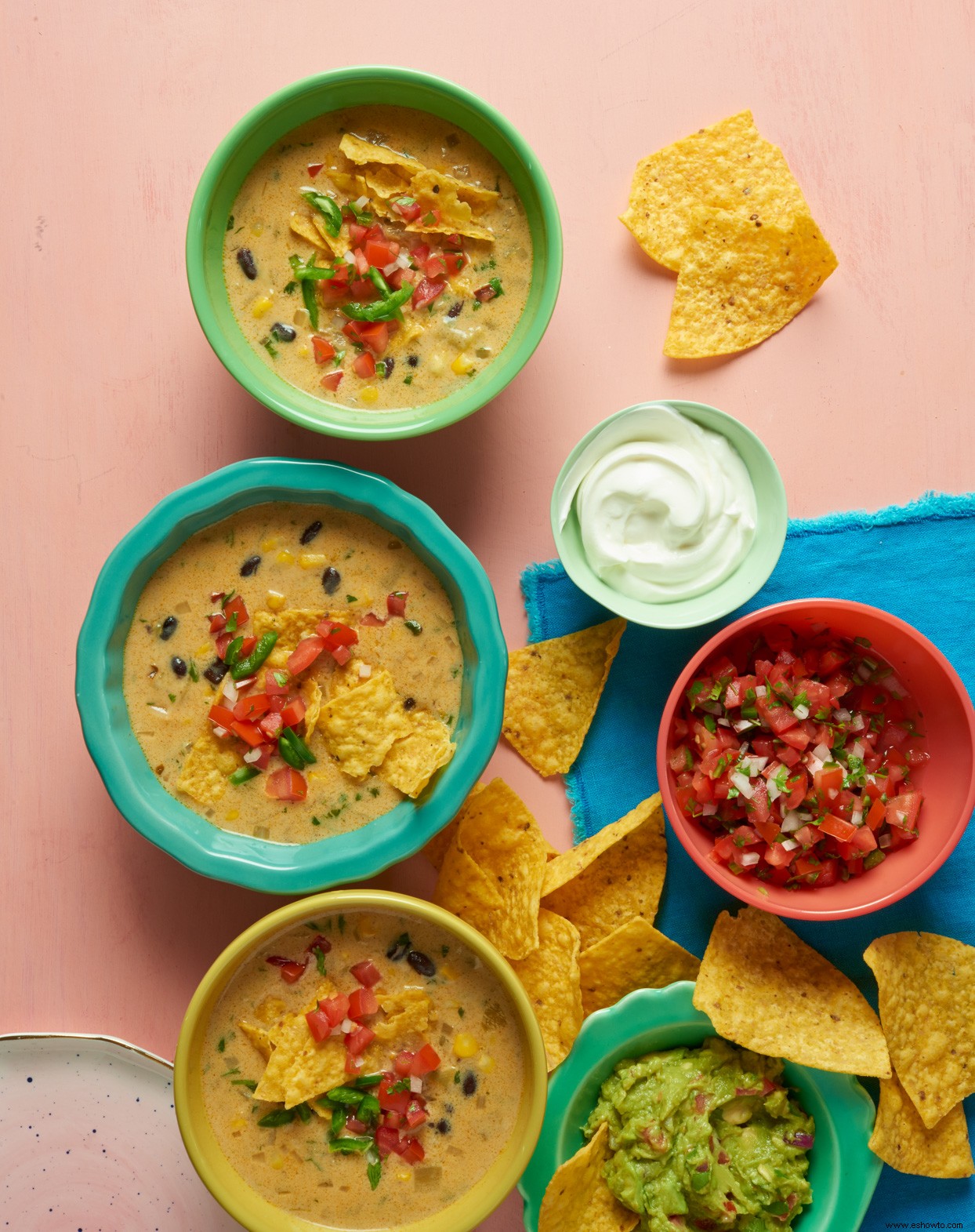 Sopa de Nacho de Frijoles Negros 