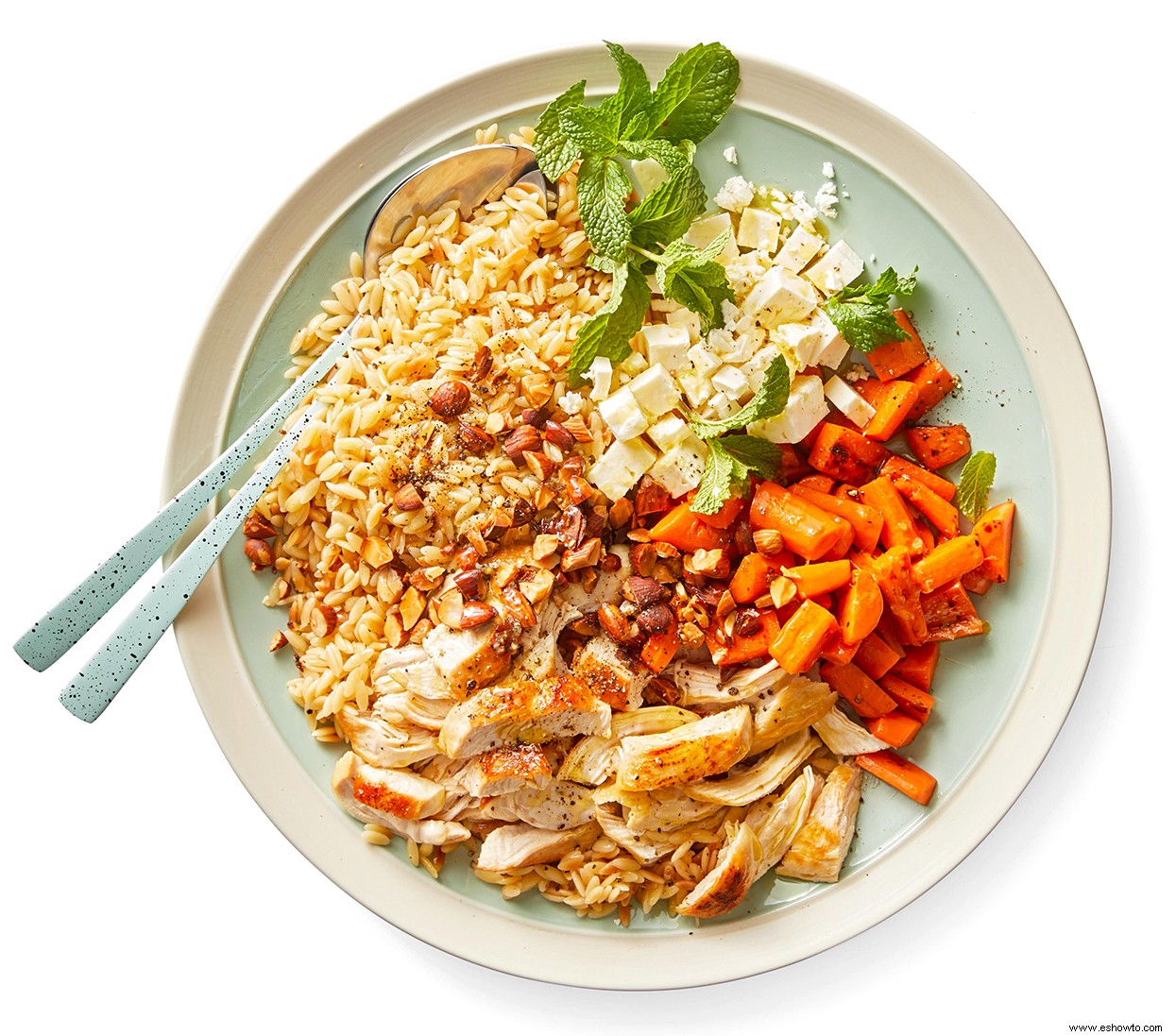 Ensalada De Orzo Con Zanahorias Asadas Y Almendras 