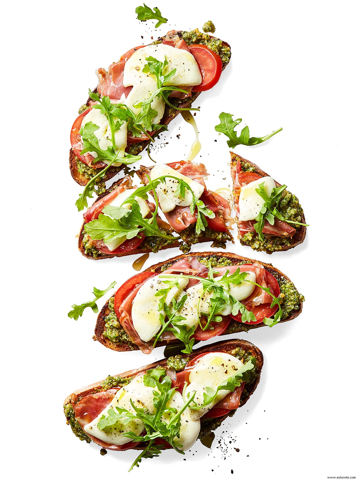 Tartines De Tomate Y Prosciutto 