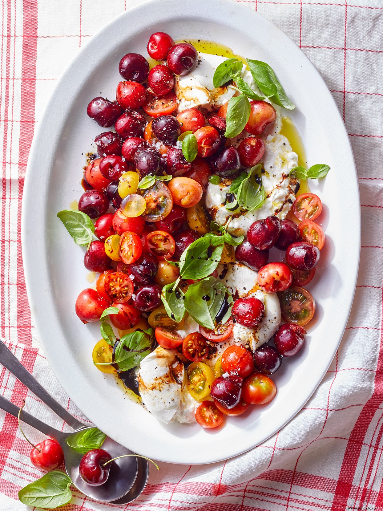 Ensalada Caprese De Cerezas 