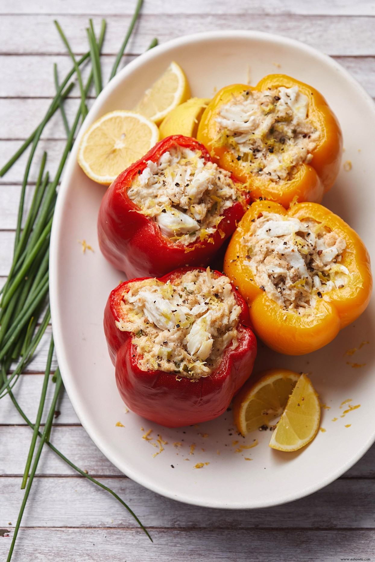 Pimientos Rellenos de Cangrejo Rápidos o Lentos 