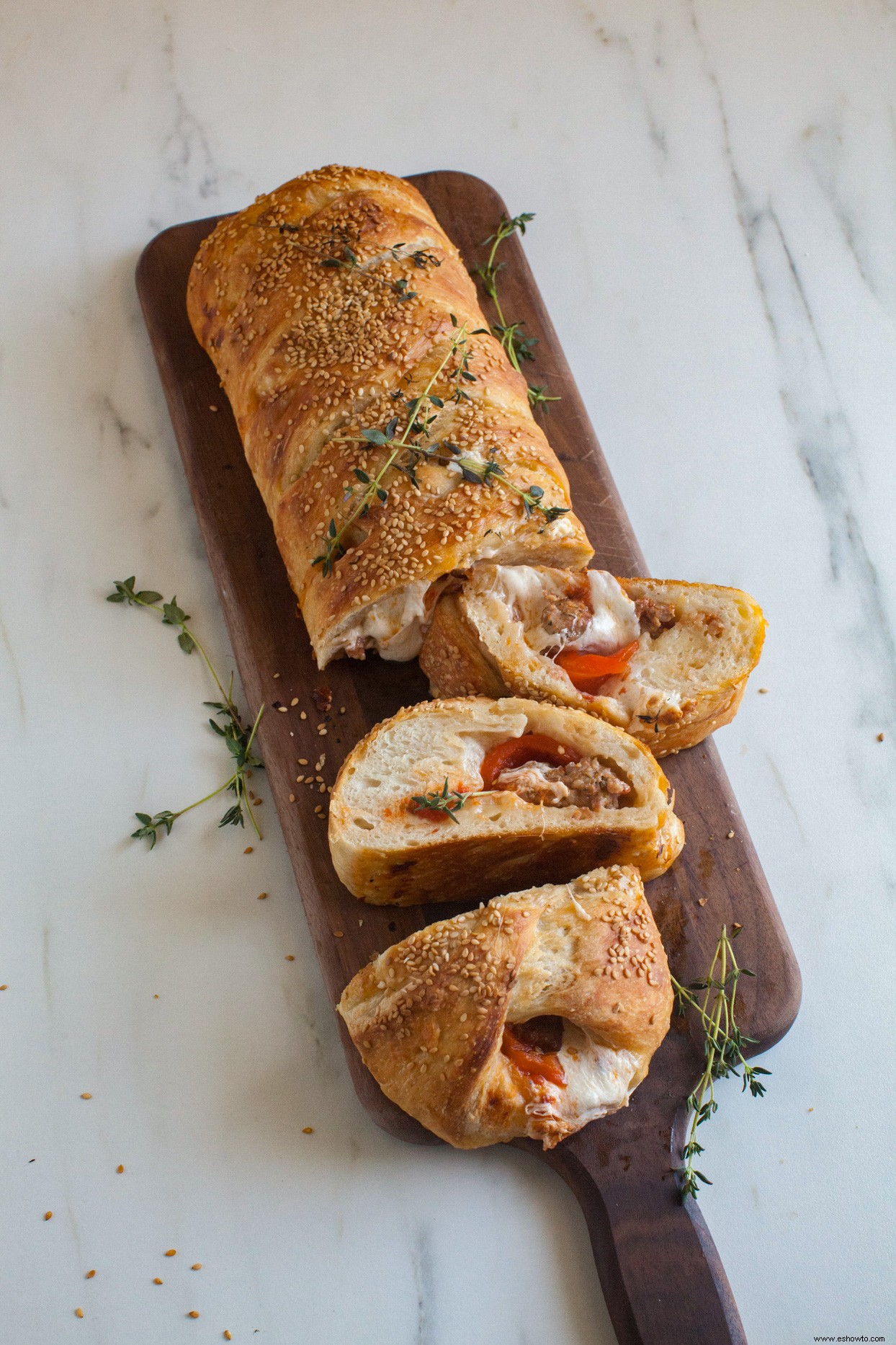 Trenza De Butifarra Y Pimiento Rojo Asado 