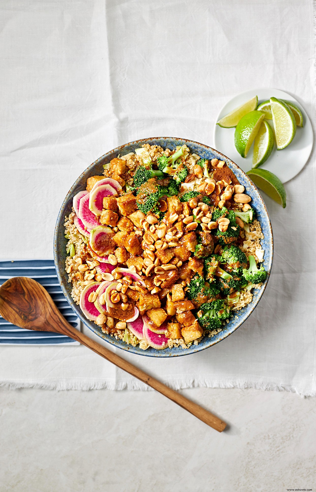 Ensalada de Brócoli y Tempeh Quinoa 