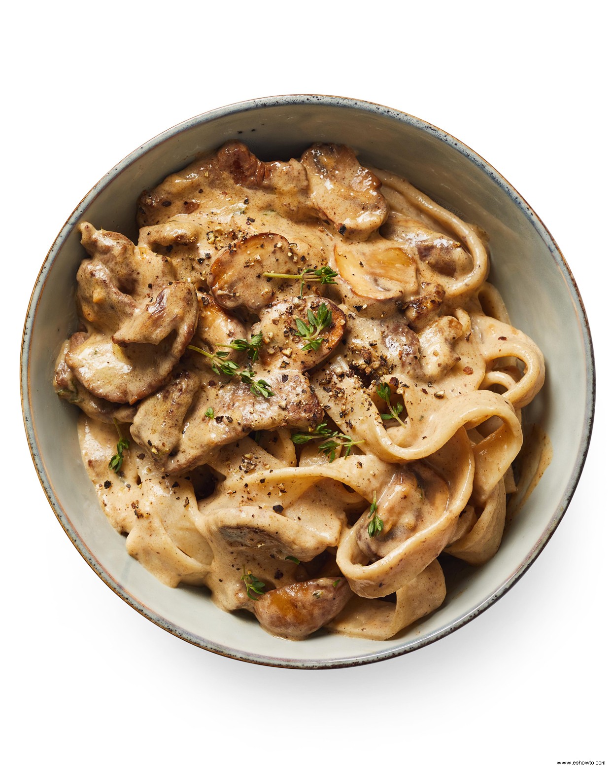 Stroganoff de ternera sin gluten 