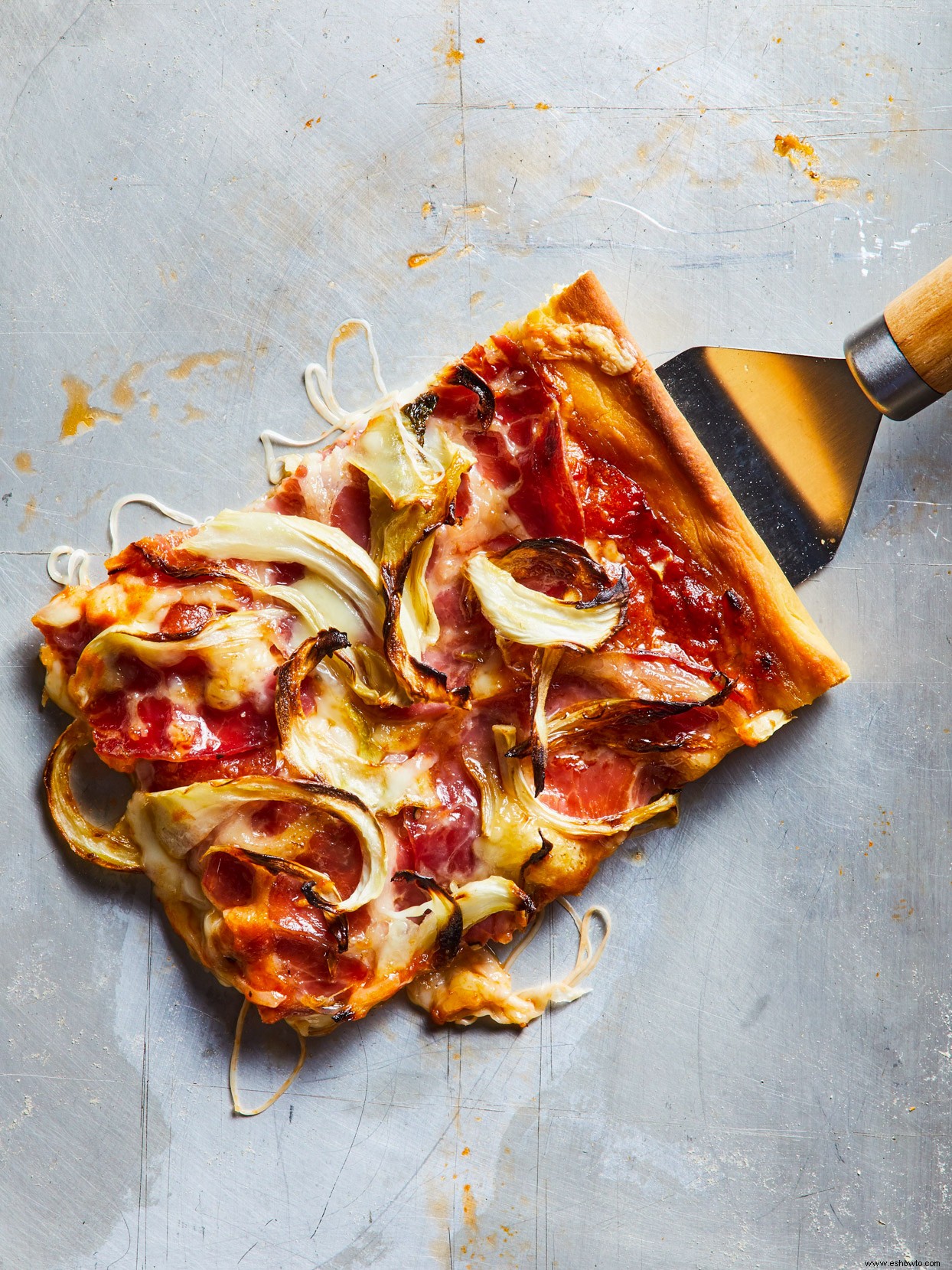 Pizza estilo abuela con capicola e hinojo 