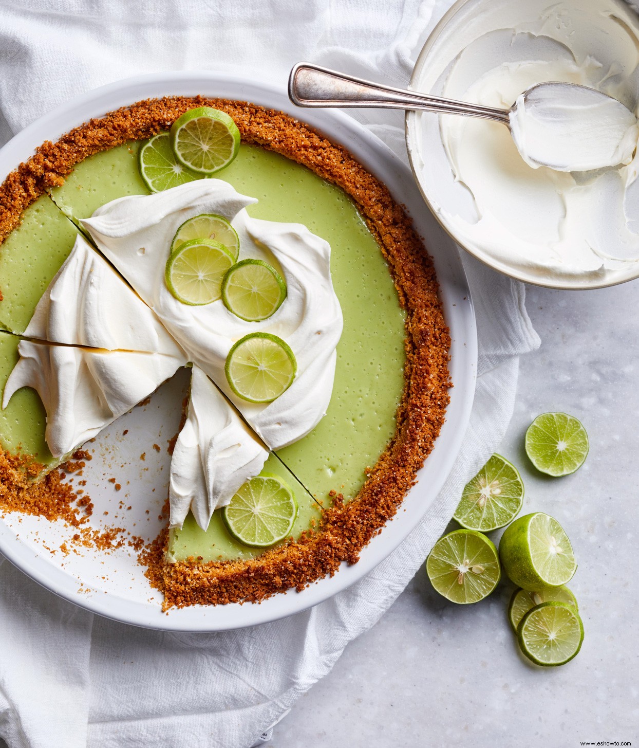 Tarta de lima sin gluten 