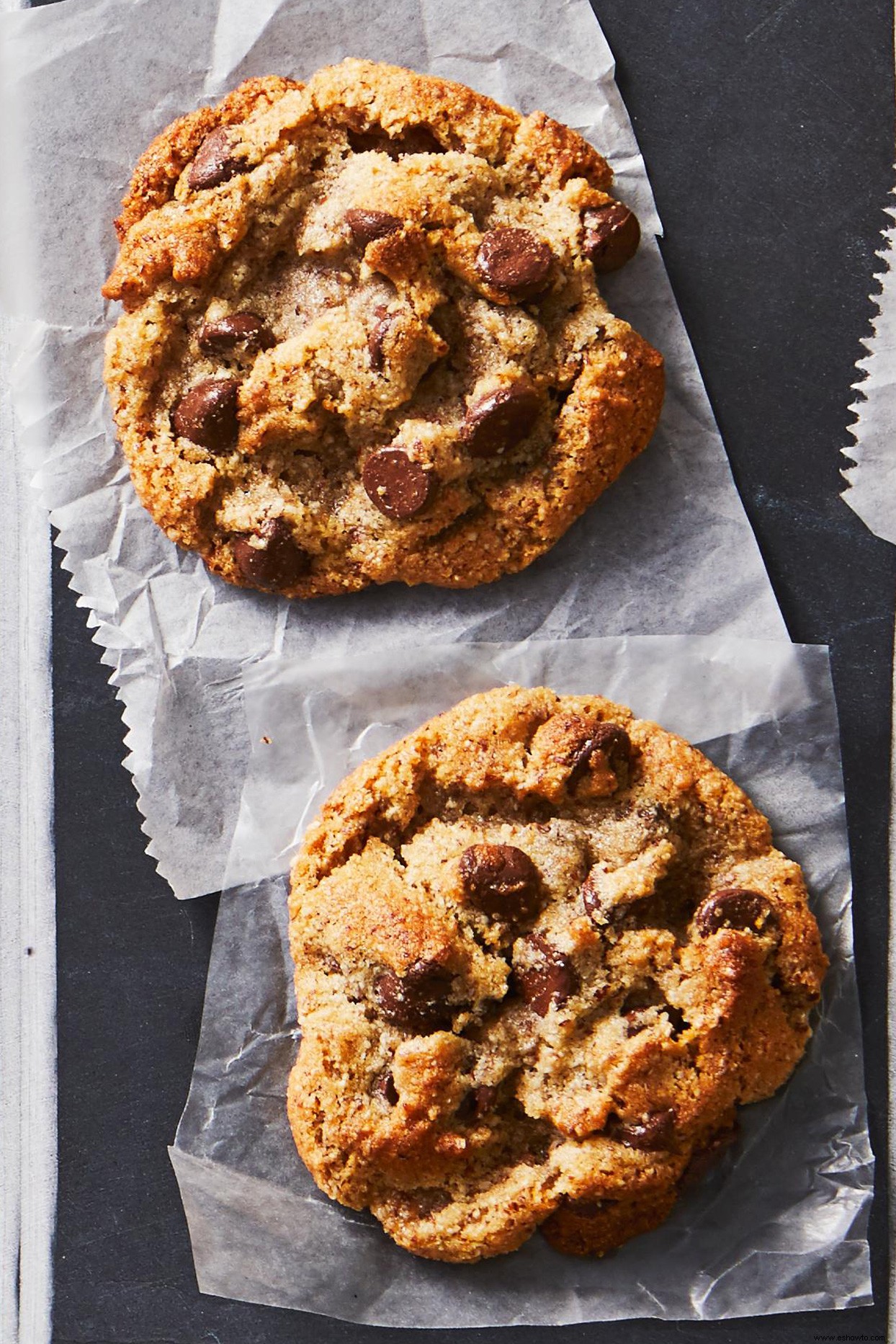 Galletas de chispas de chocolate con harina de almendras 