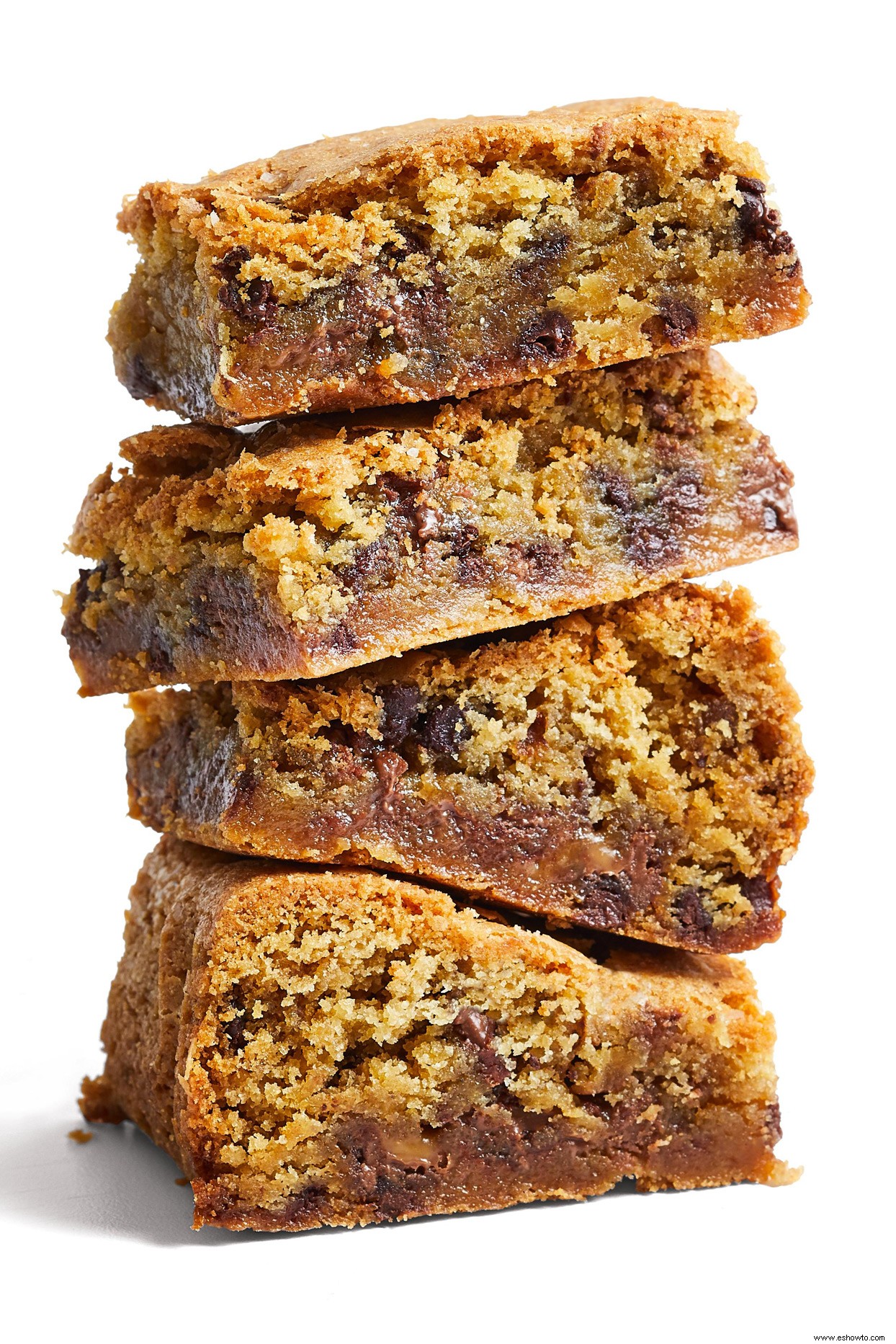 Barritas de chispas de chocolate con caramelo salado sin gluten 