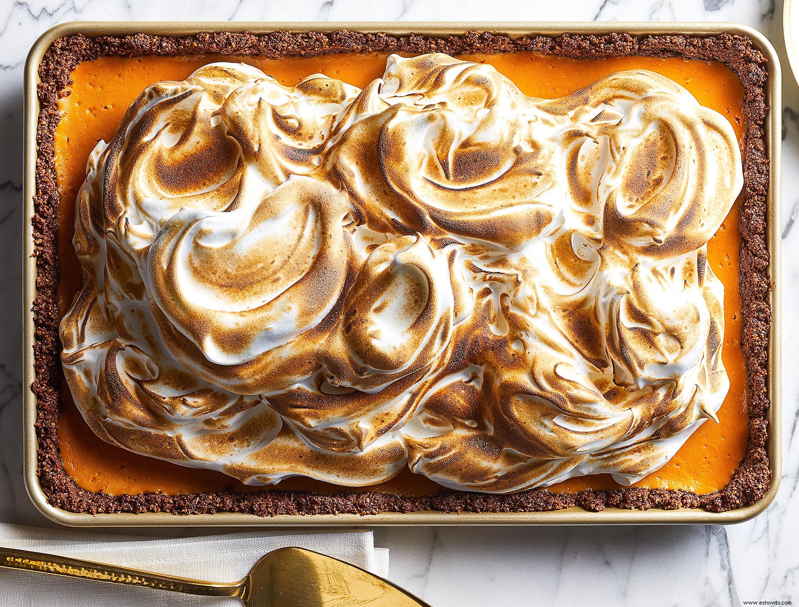 Tarta De Merengue De Malvavisco Y Camote 