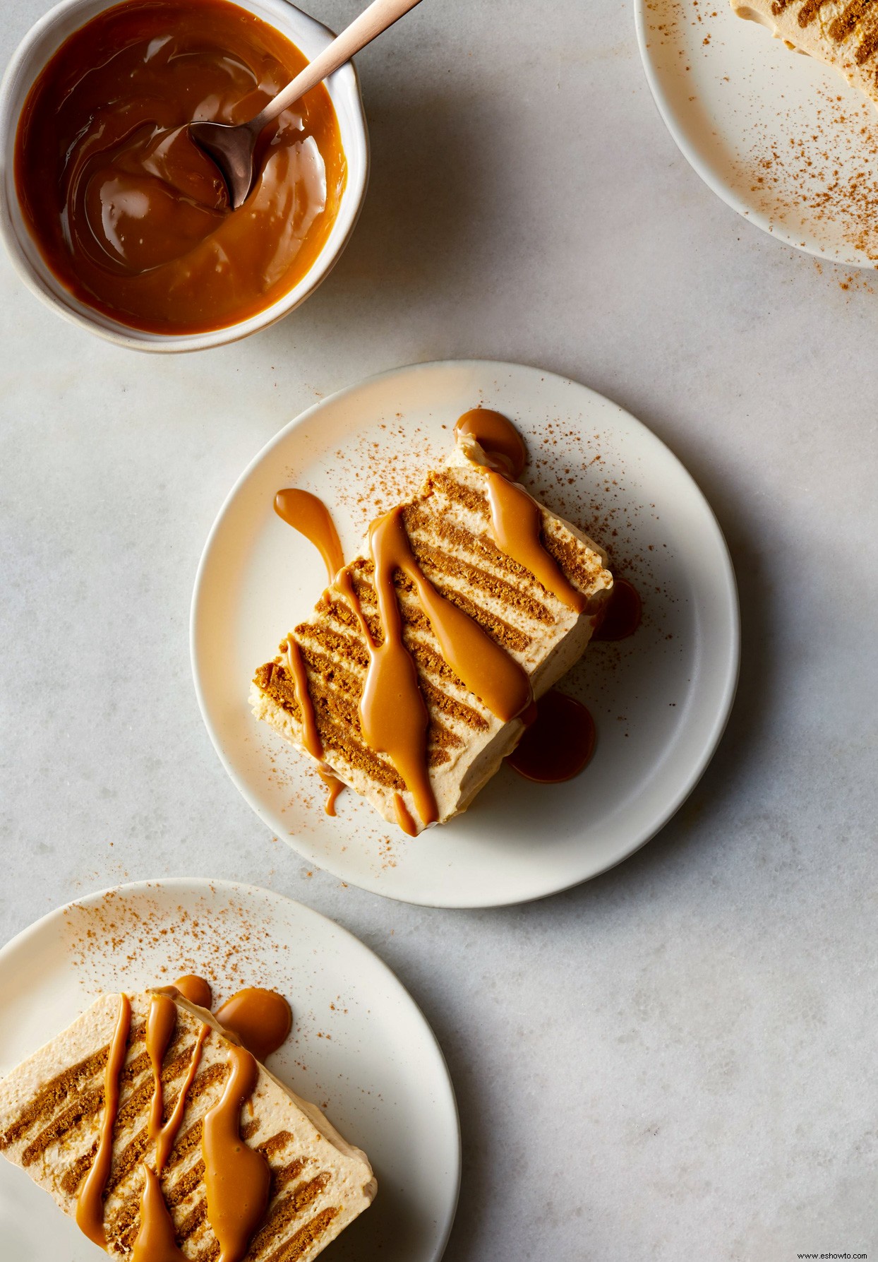 Pastel helado de calabaza y especias 