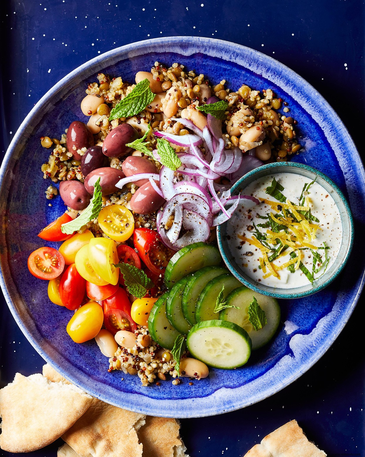 Frijoles y granos vegetarianos para preparar comidas 