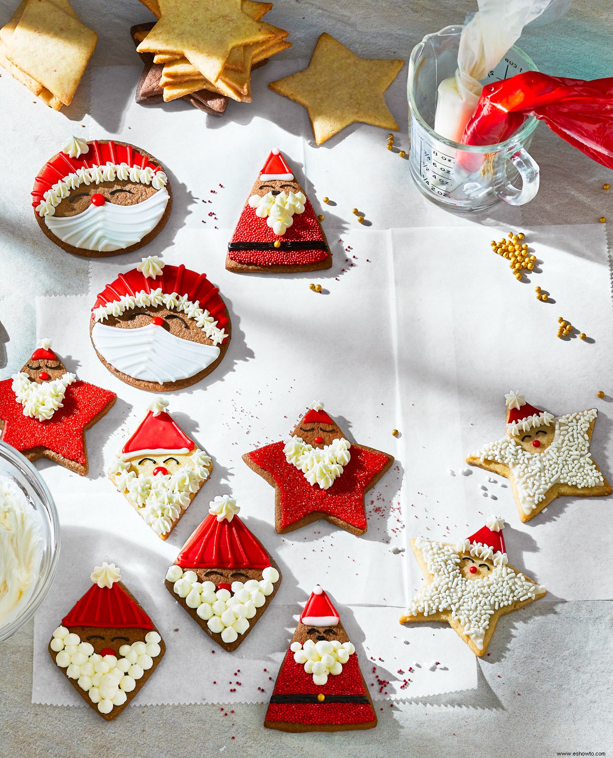 Galletas de azúcar de almendras y recortes de mascarpone y cacao 