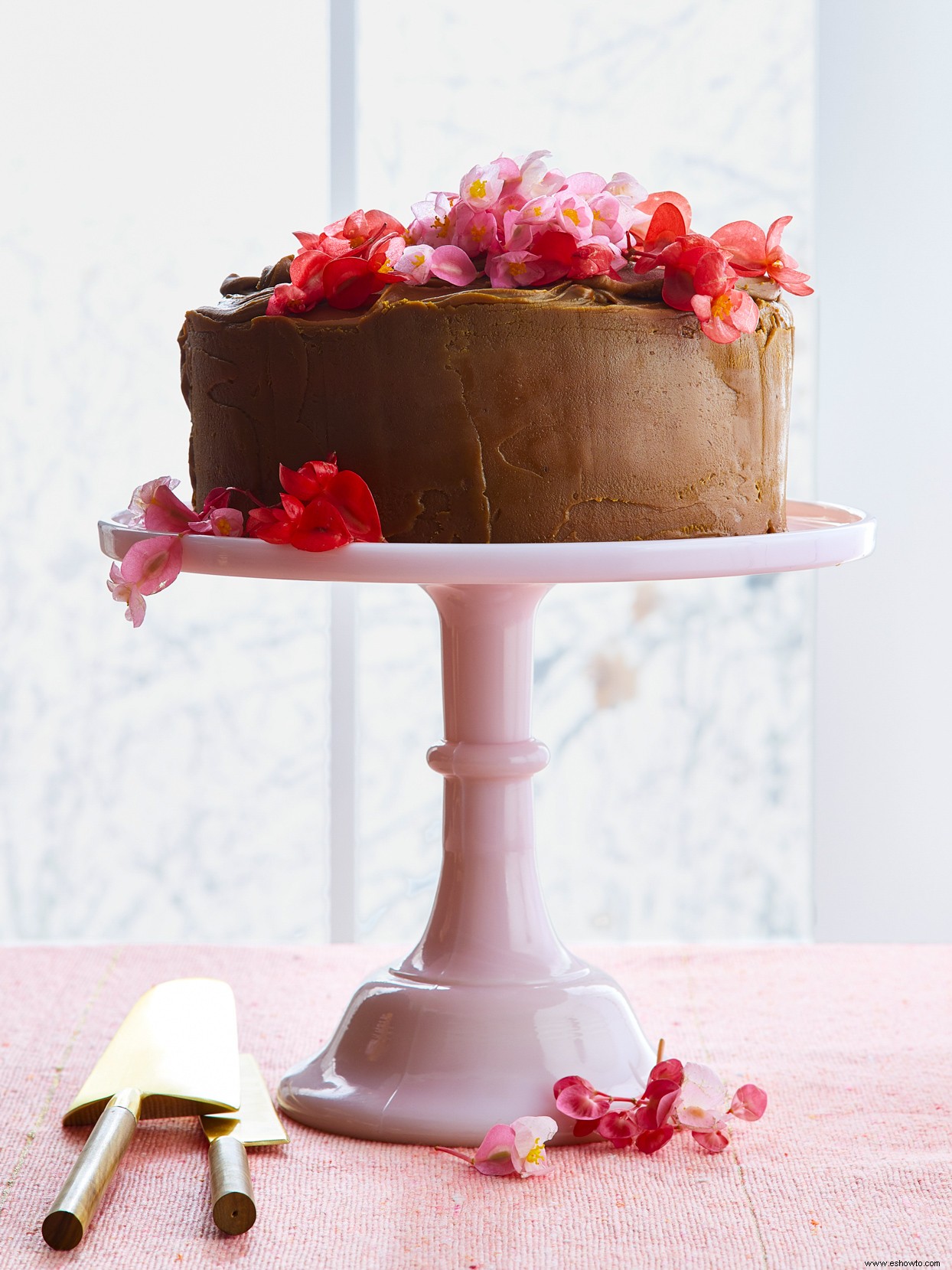 Pastel de caramelo con suero de leche 