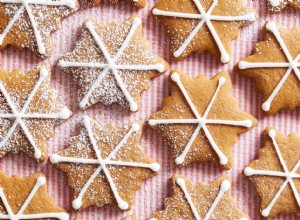 Copos de nieve de pan de jengibre 