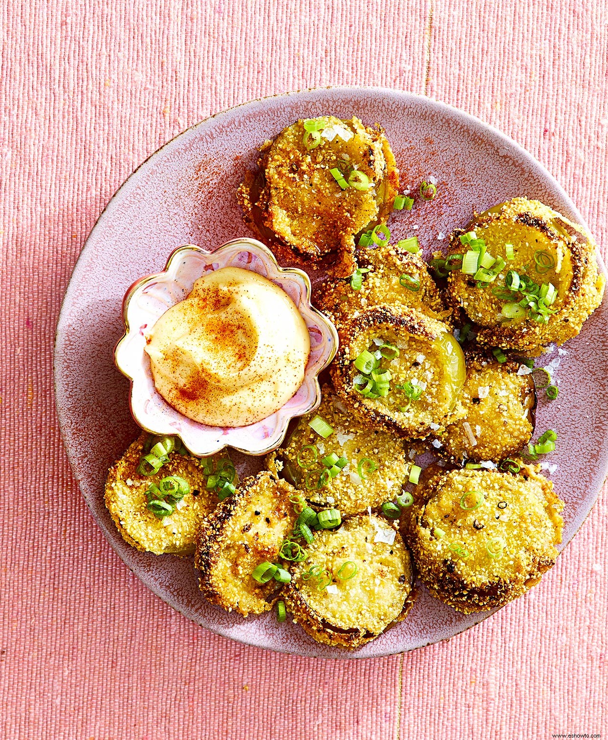 Tomatillos Verdes Fritos y Alioli 