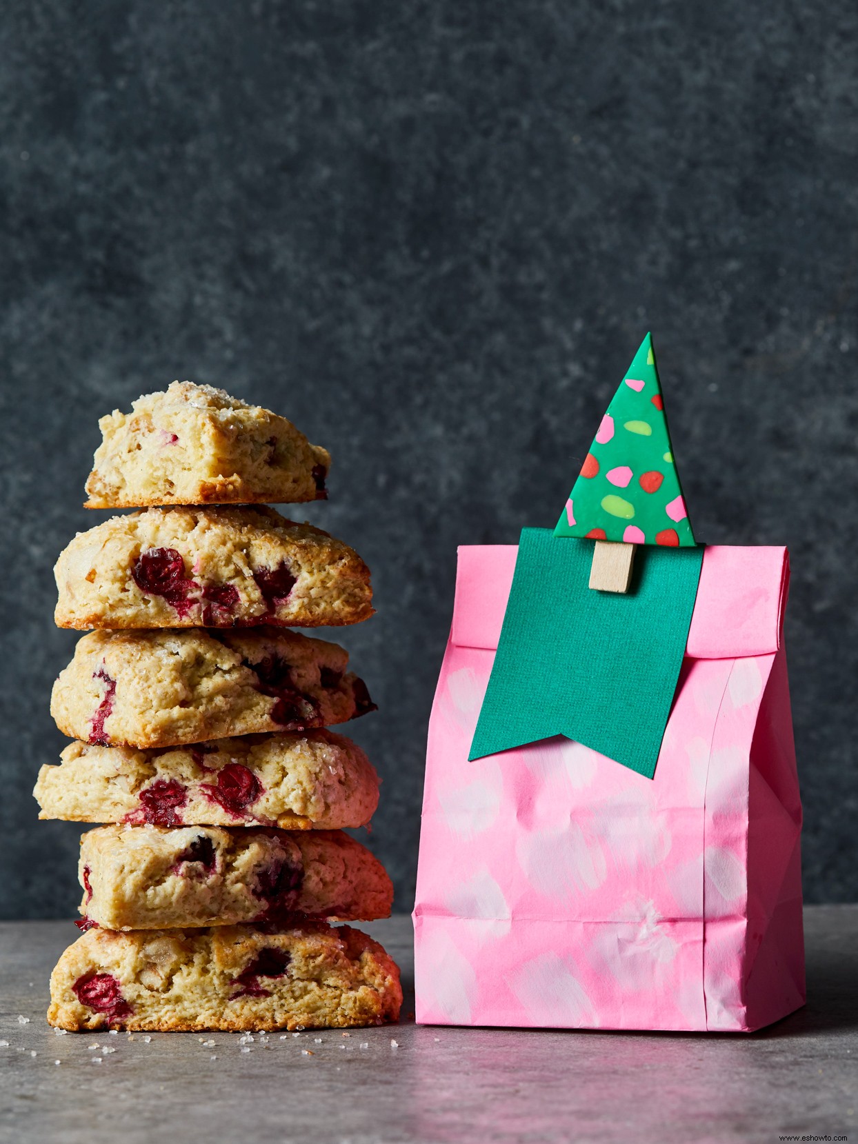 Scones de arándanos y peras 