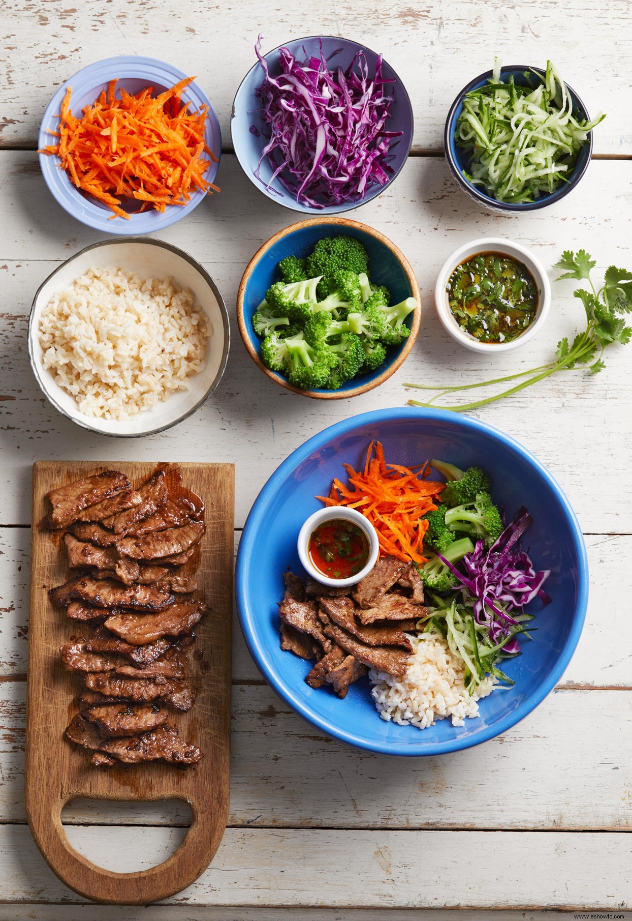 Tazones De Ternera Bulgogi Con Verduras 