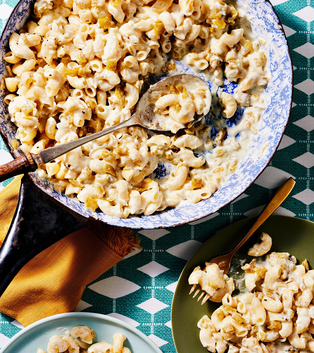 Hatch Chile macarrones con queso 