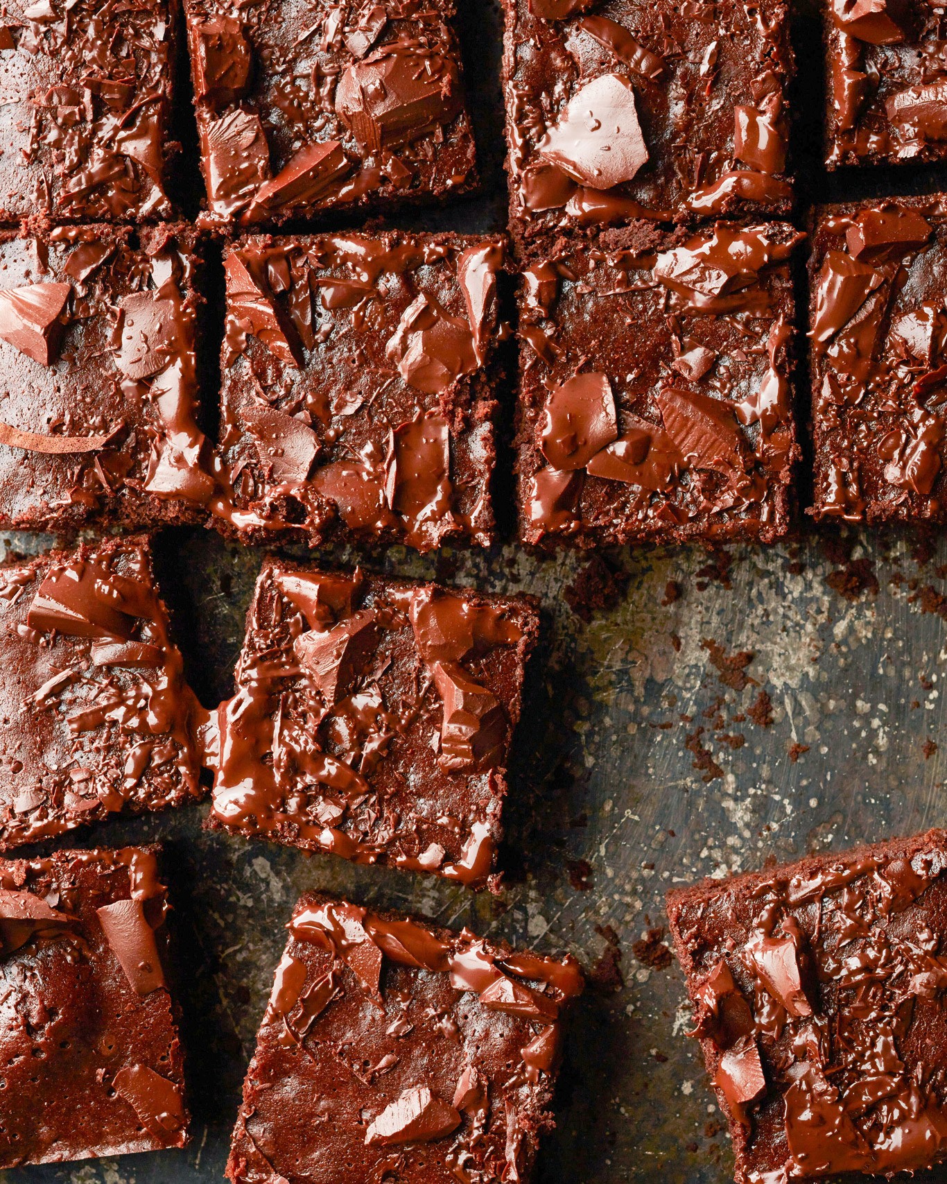 Brownies rellenos de chocolate 