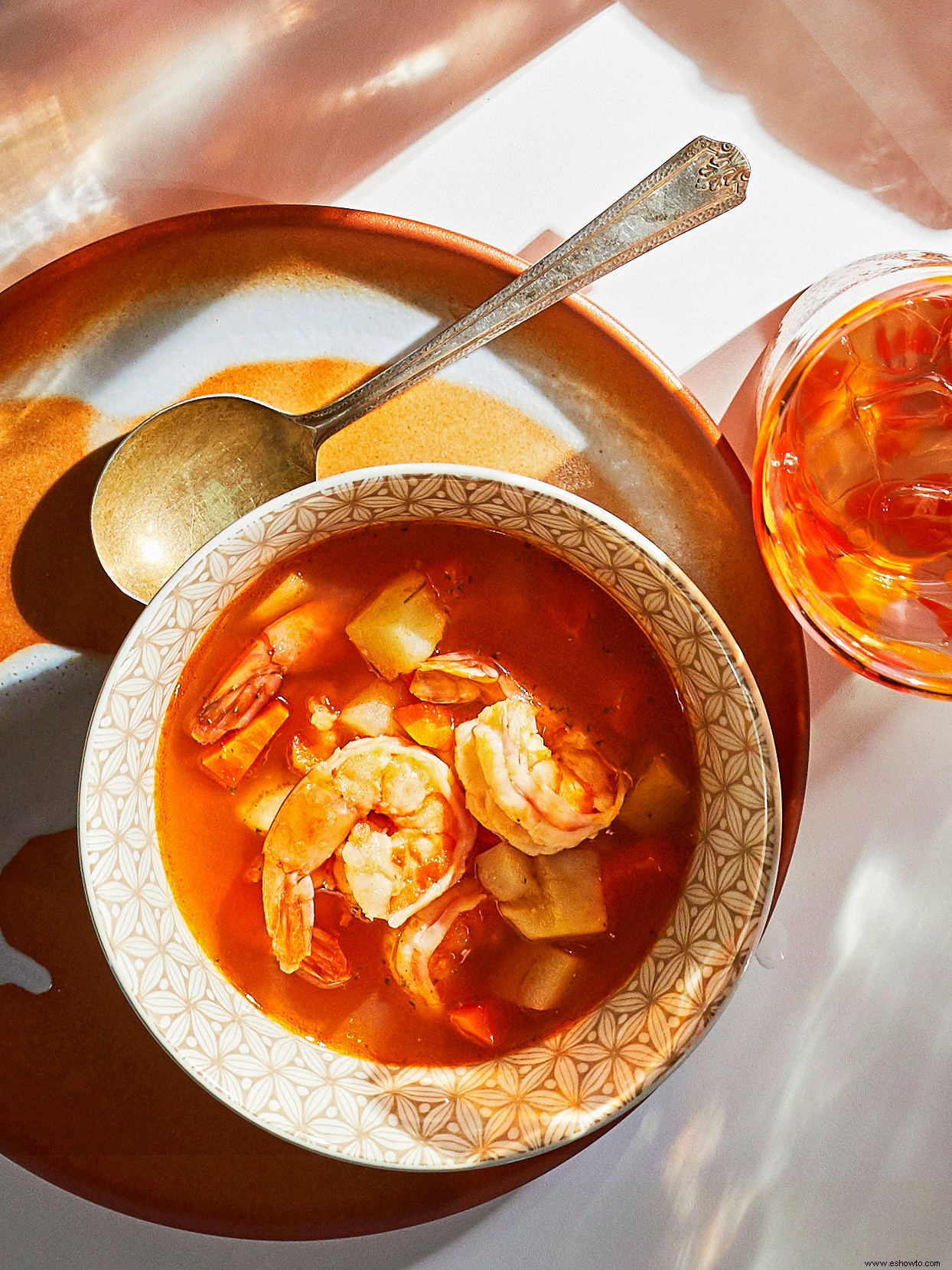 Caldo de Camarón (Sopa de camarones) 