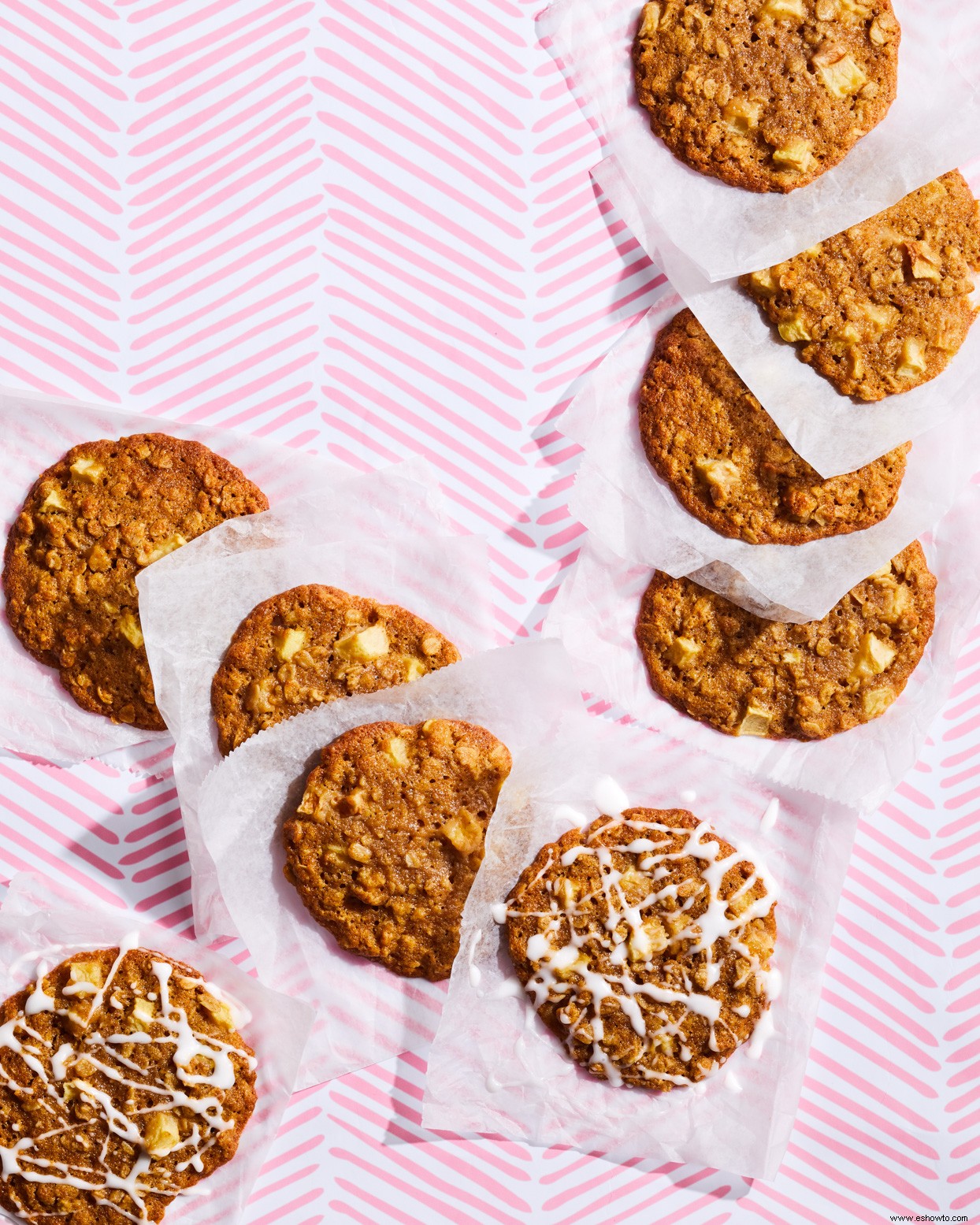 Galletas gigantes de avena y manzana 