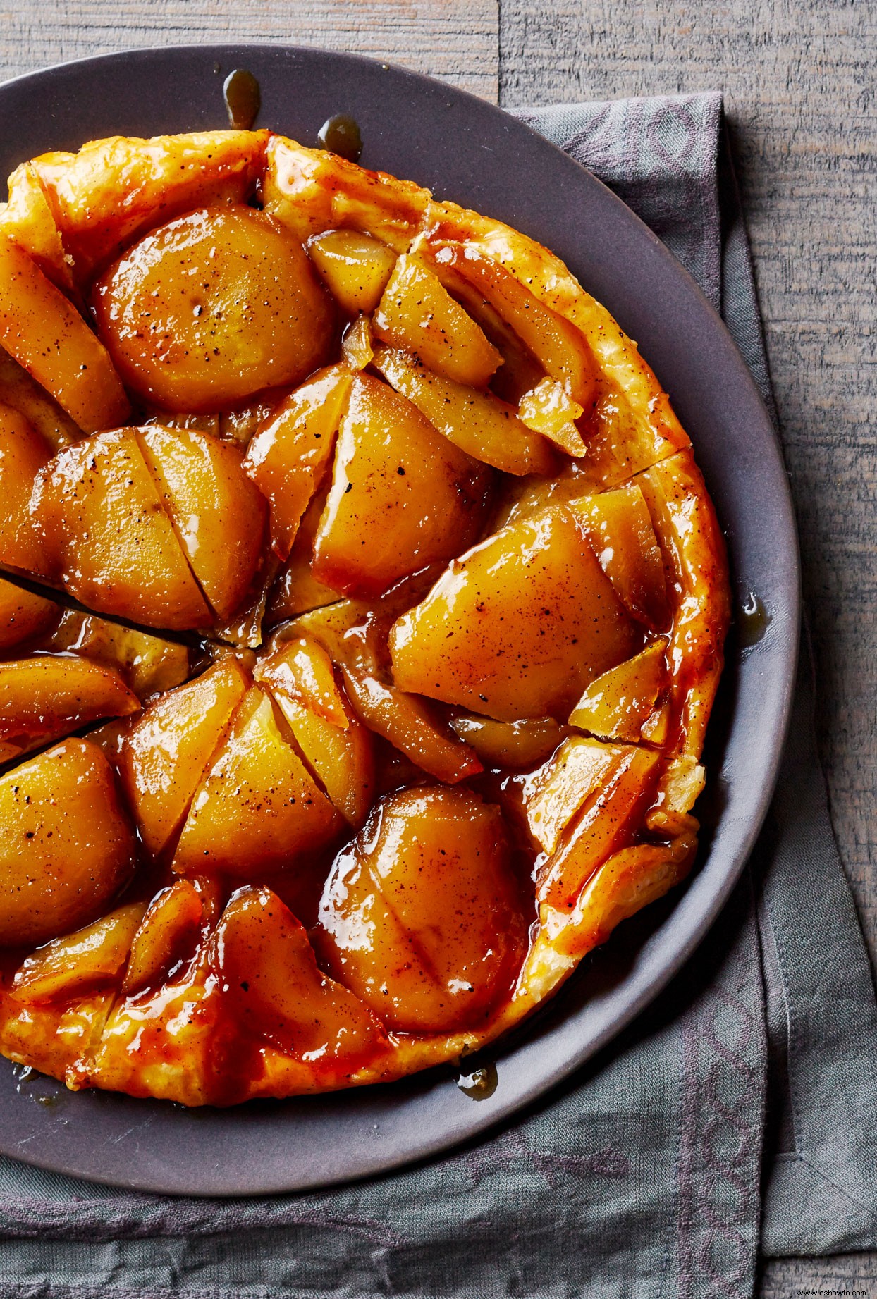 Tarta Tatin de manzana especiada 