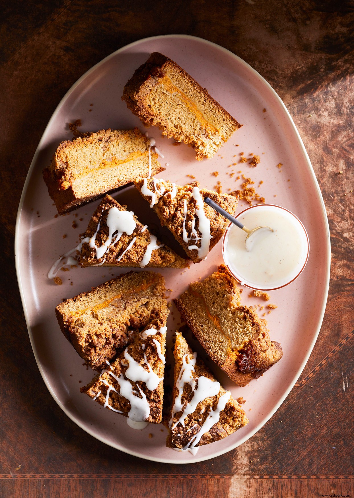 Pastel de café Streusel de calabaza 