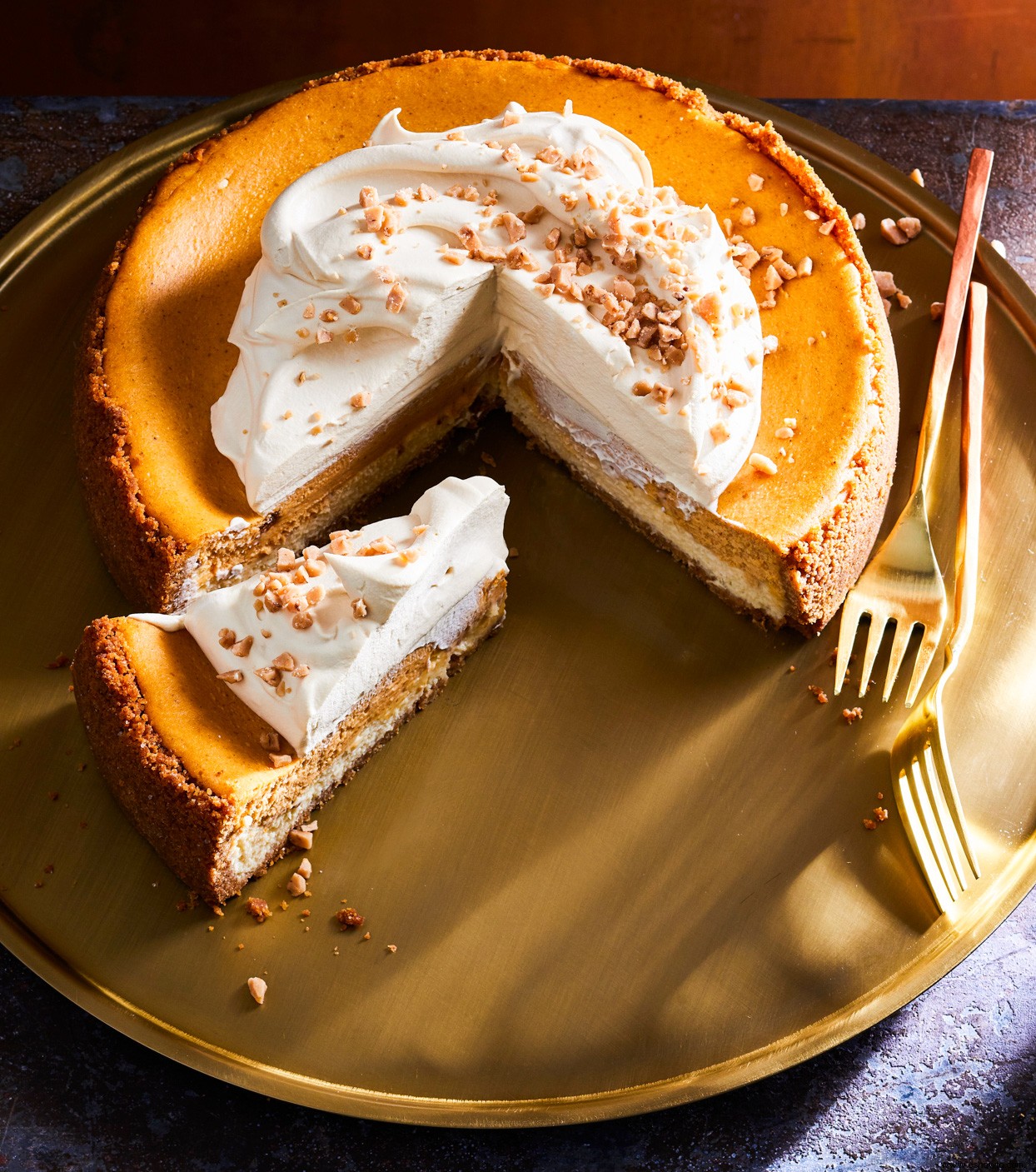 Cheesecake de Calabaza de Doble Capa 