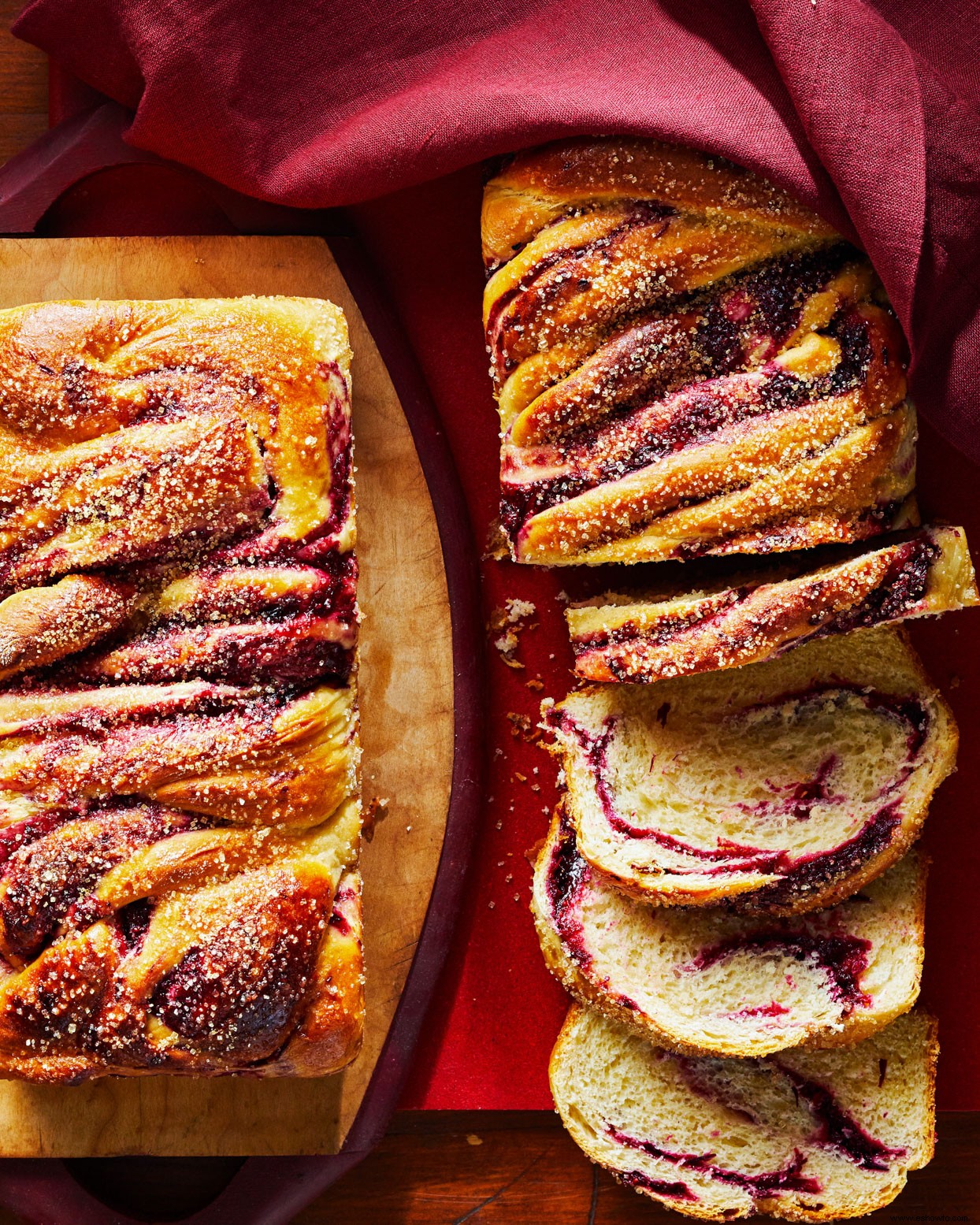 Babka de arándano e hibisco 