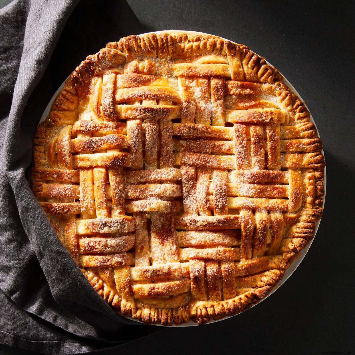 Tarta de manzana con arce y bourbon 